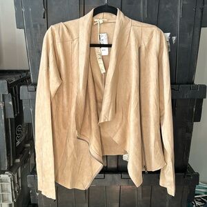 Mystree suede flyaway jacket